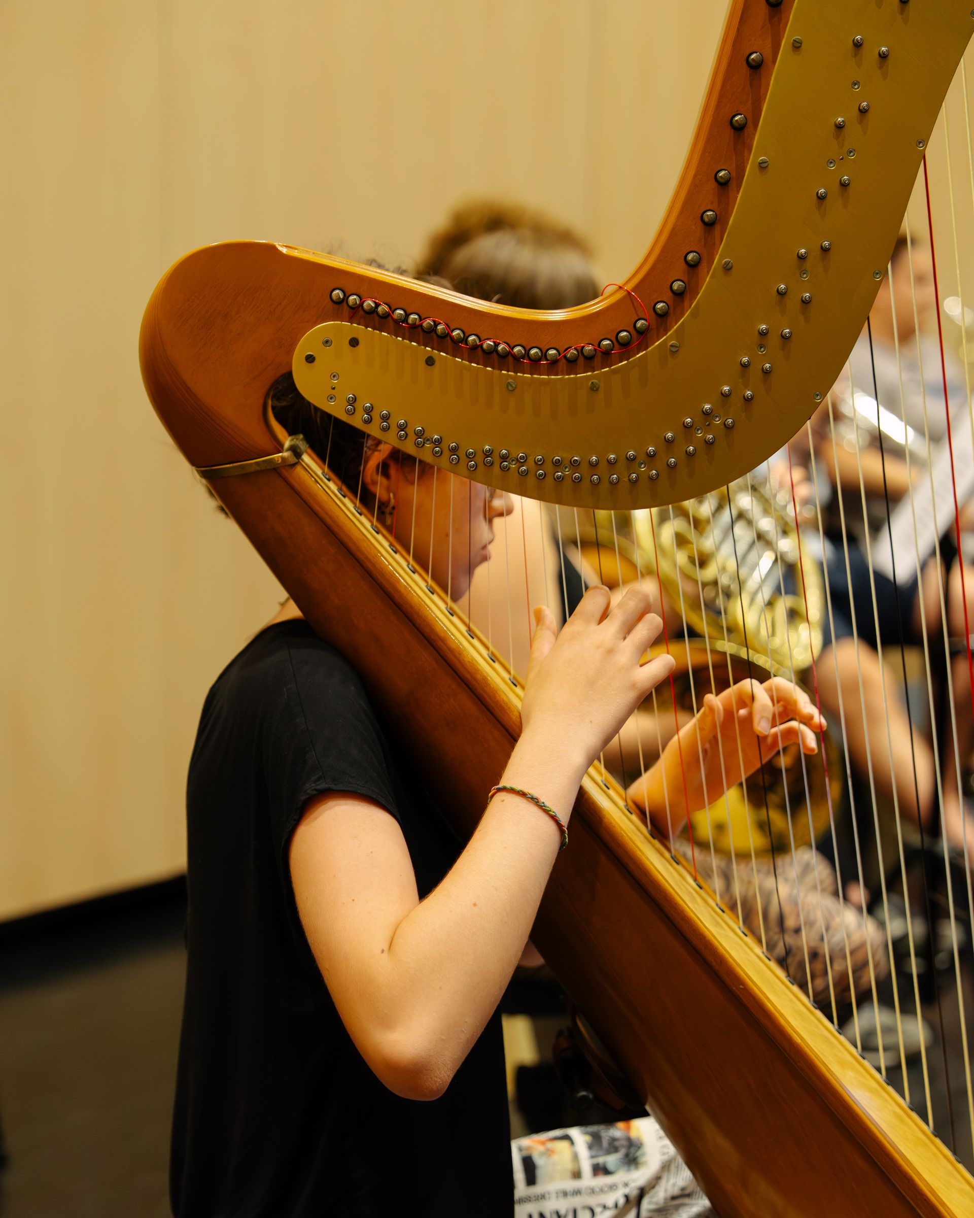 Kairós Orchestra harpist